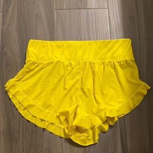 free people yellow shorts